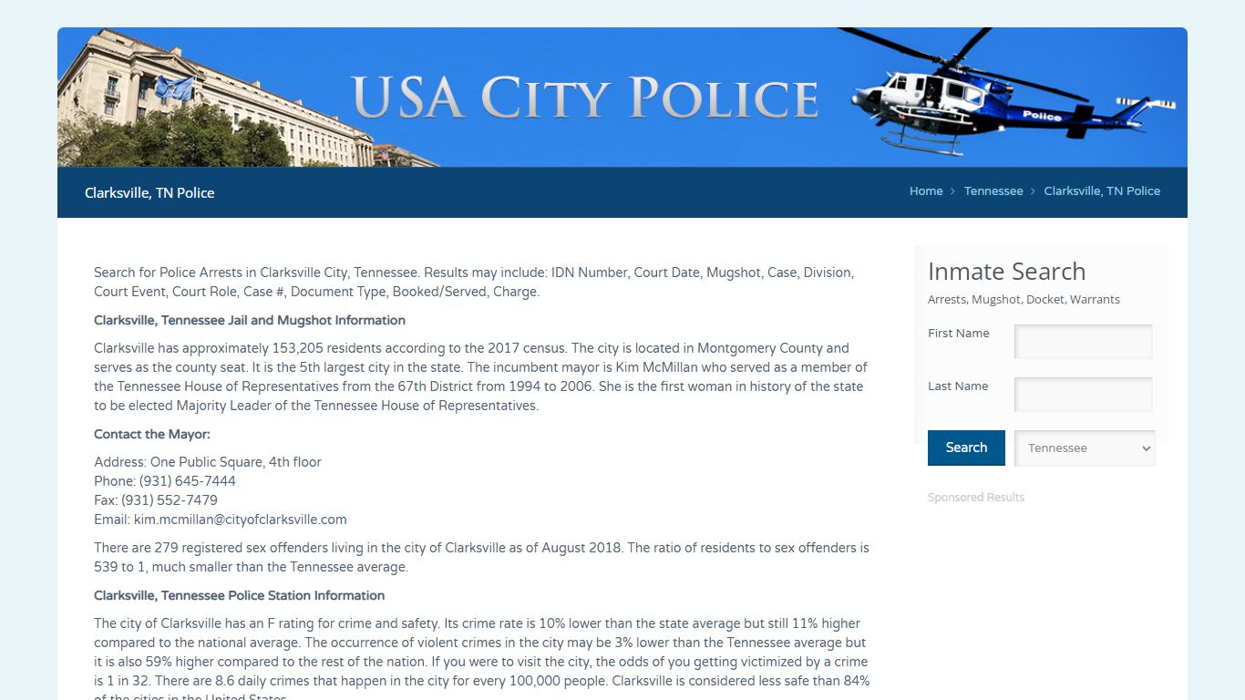 Clarksville, TN Police | Jail Records